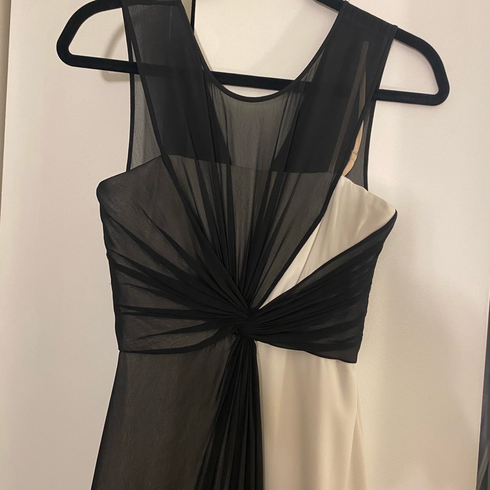 Gorgeous black and white gown